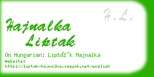 hajnalka liptak business card